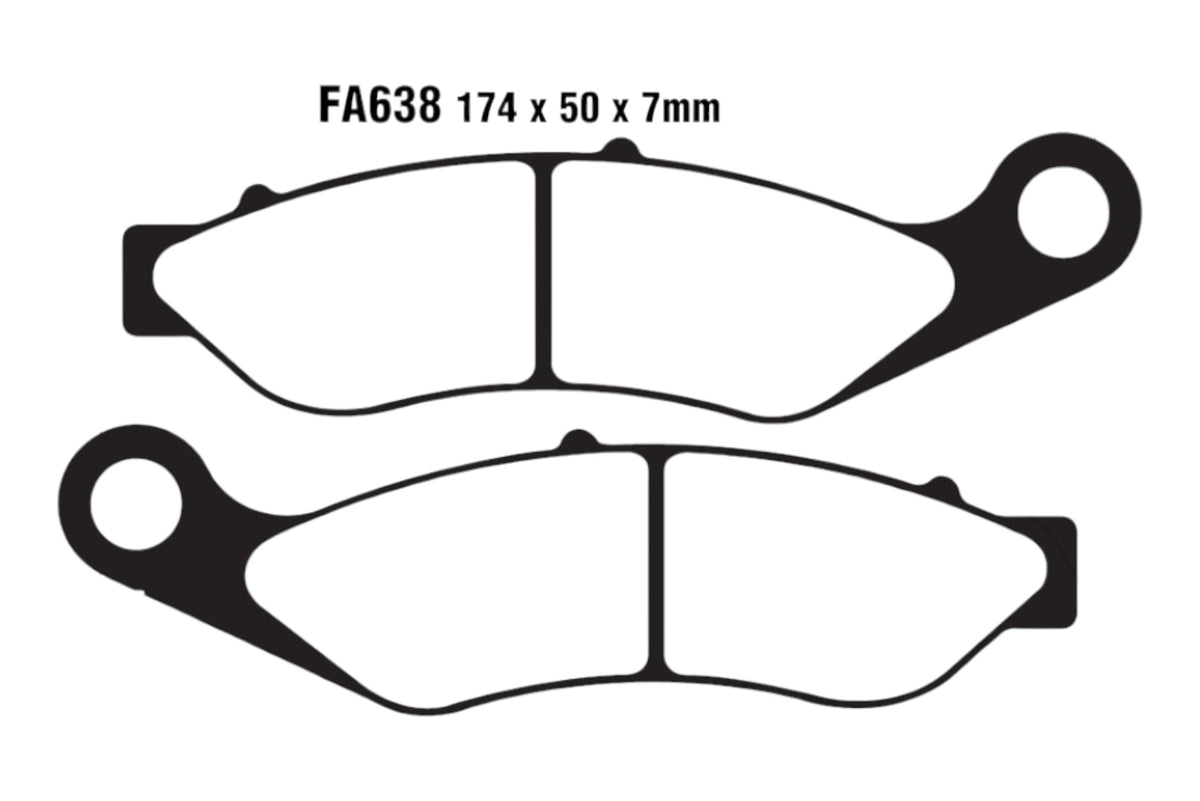 Bremsklötze Bremsbeläge EBC FA 638 1x Satz (2 Stück)