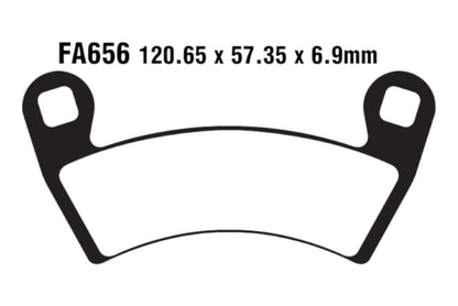 Bremsklötze Bremsbeläge EBC FA 656 R 1x Satz (2 Stück)