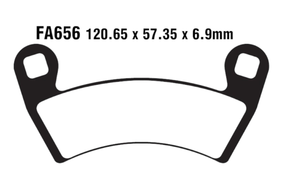 Bremsklötze Bremsbeläge EBC FA 656 TT 1x Satz (2 Stück)