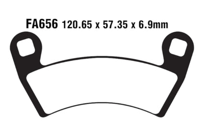 Bremsklötze Bremsbeläge EBC FA 656 TT 1x Satz (2 Stück)
