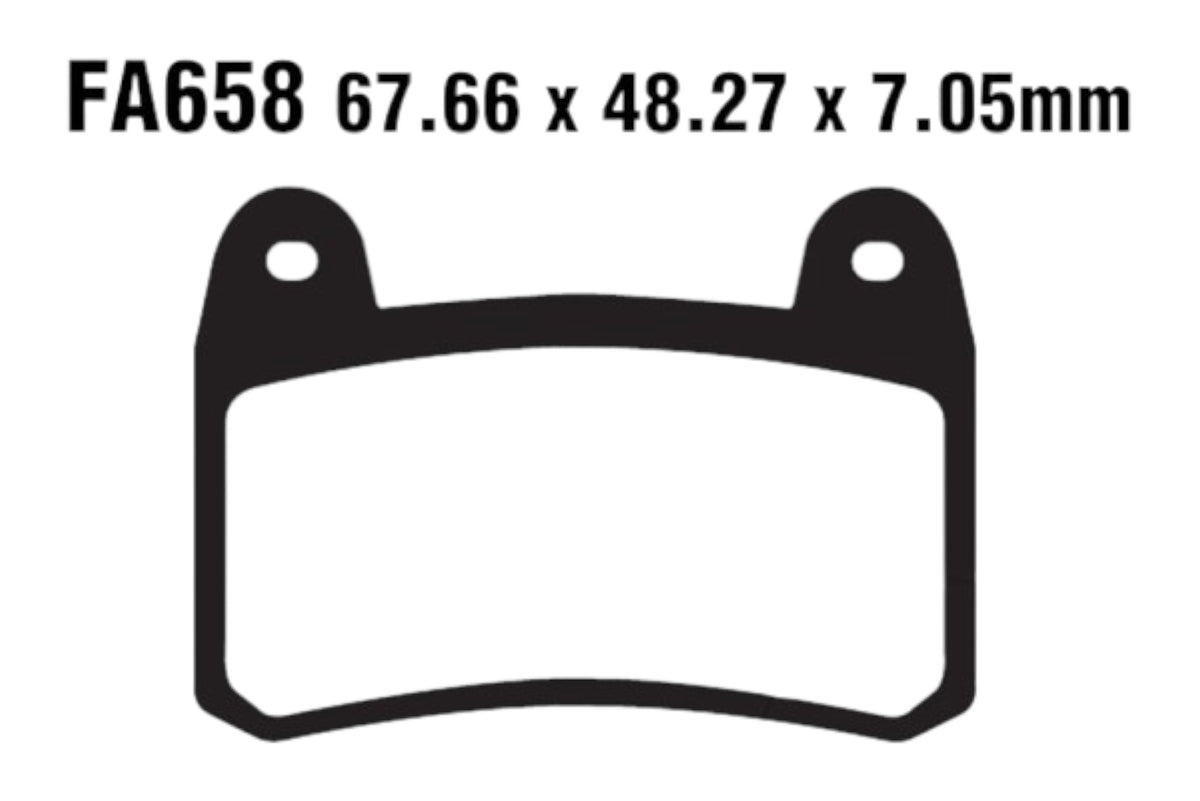 Bremsklötze Bremsbeläge EBC FA 658 1x Satz (2 Stück)