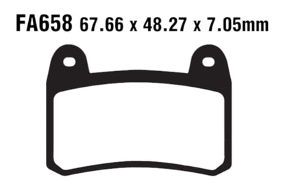 Bremsklötze Bremsbeläge EBC FA 658 1x Satz (2 Stück)