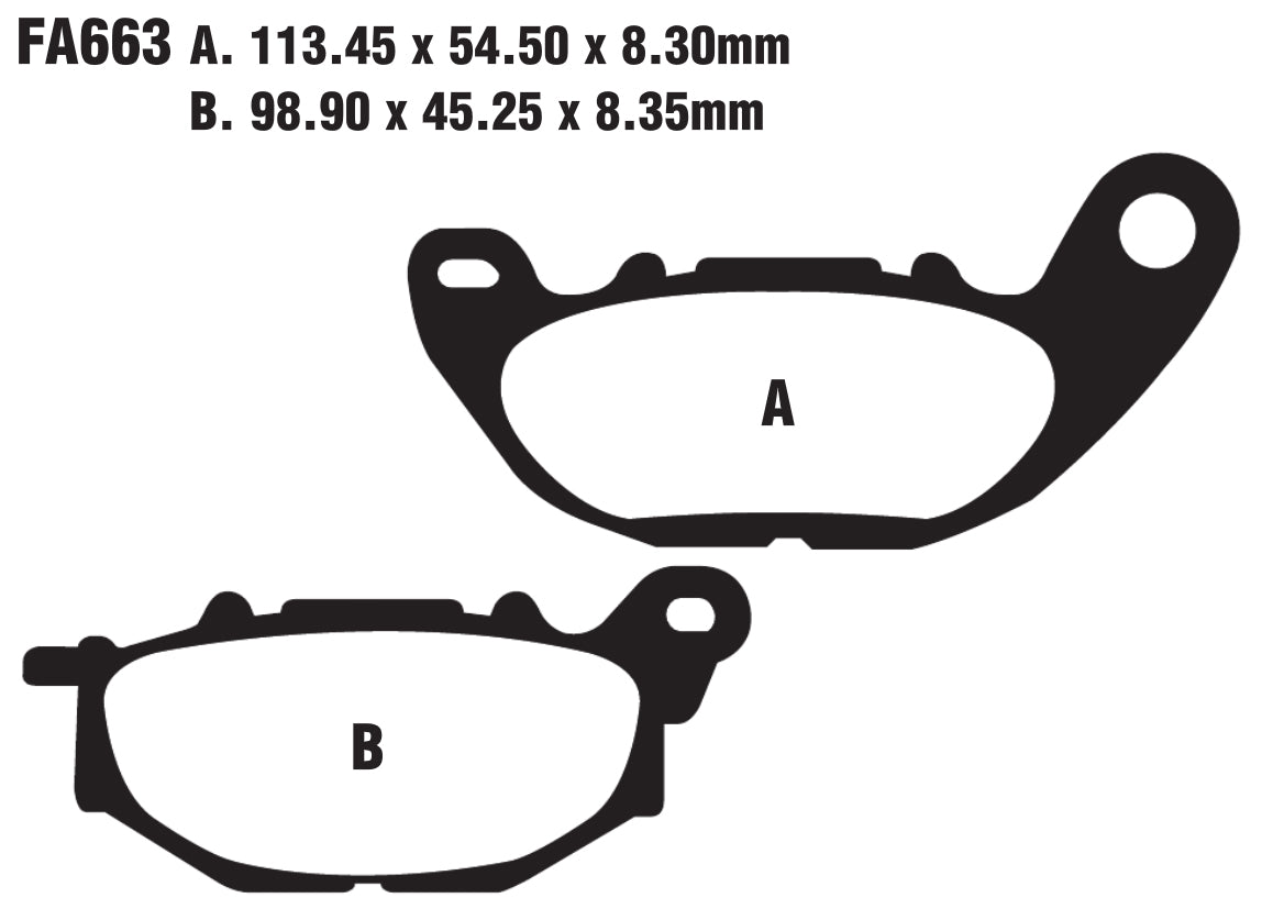 Bremsklötze Bremsbeläge EBC FA 663 1x Satz (2 Stück)