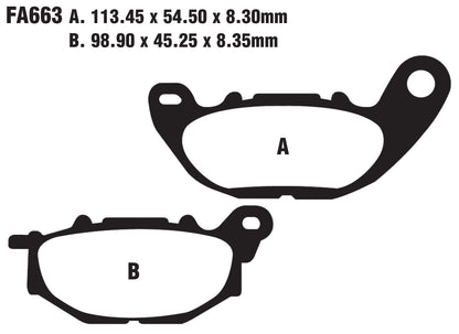 Bremsklötze Bremsbeläge EBC FA 663 1x Satz (2 Stück)