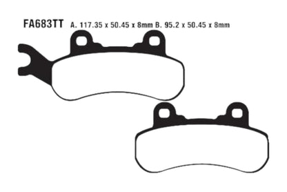 Bremsklötze Bremsbeläge EBC FA 683 TT 1x Satz (2 Stück)