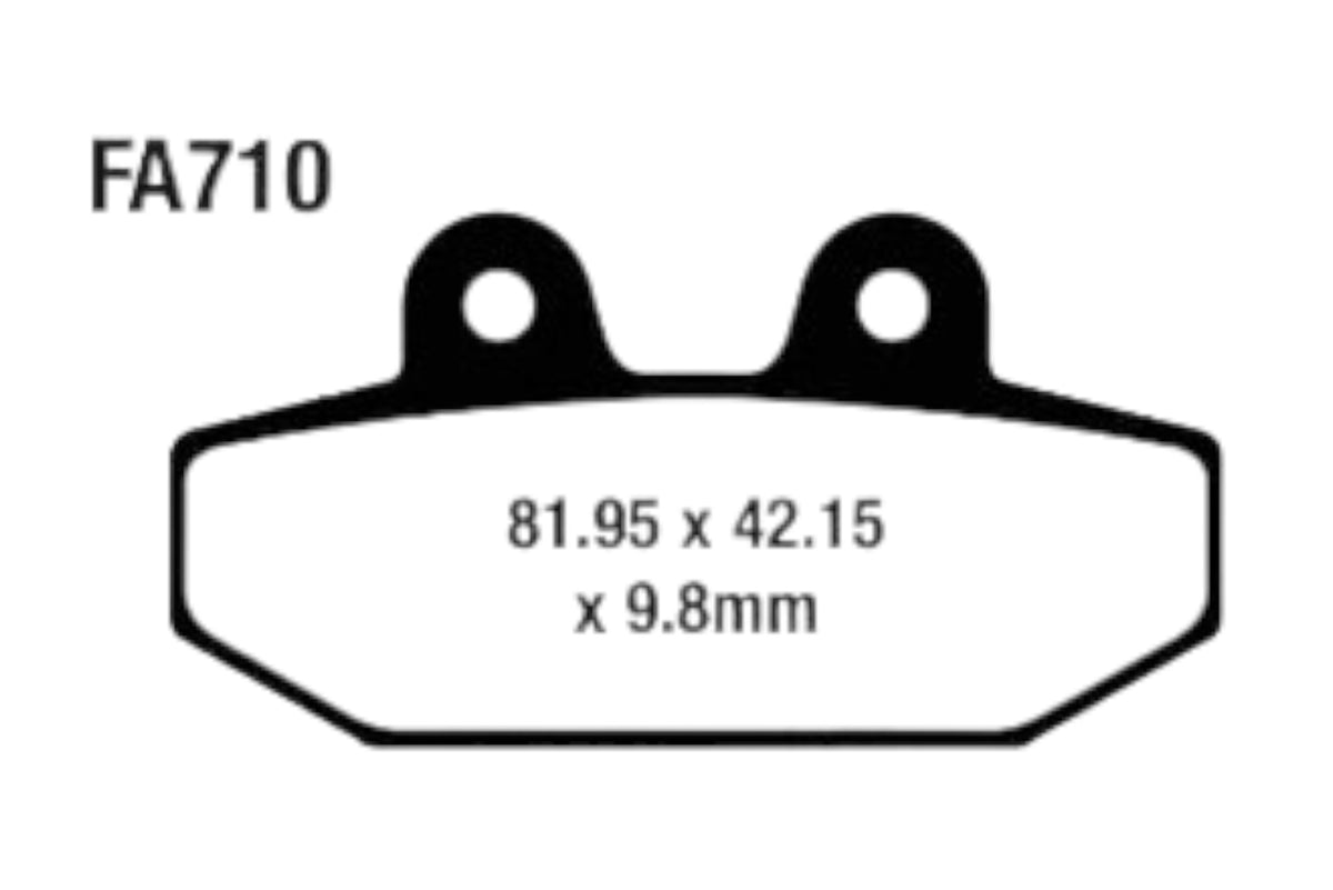 Bremsklötze Bremsbeläge EBC FA 710 V 1x Satz (2 Stück)