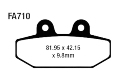 Bremsklötze Bremsbeläge EBC FA 710 V 1x Satz (2 Stück)