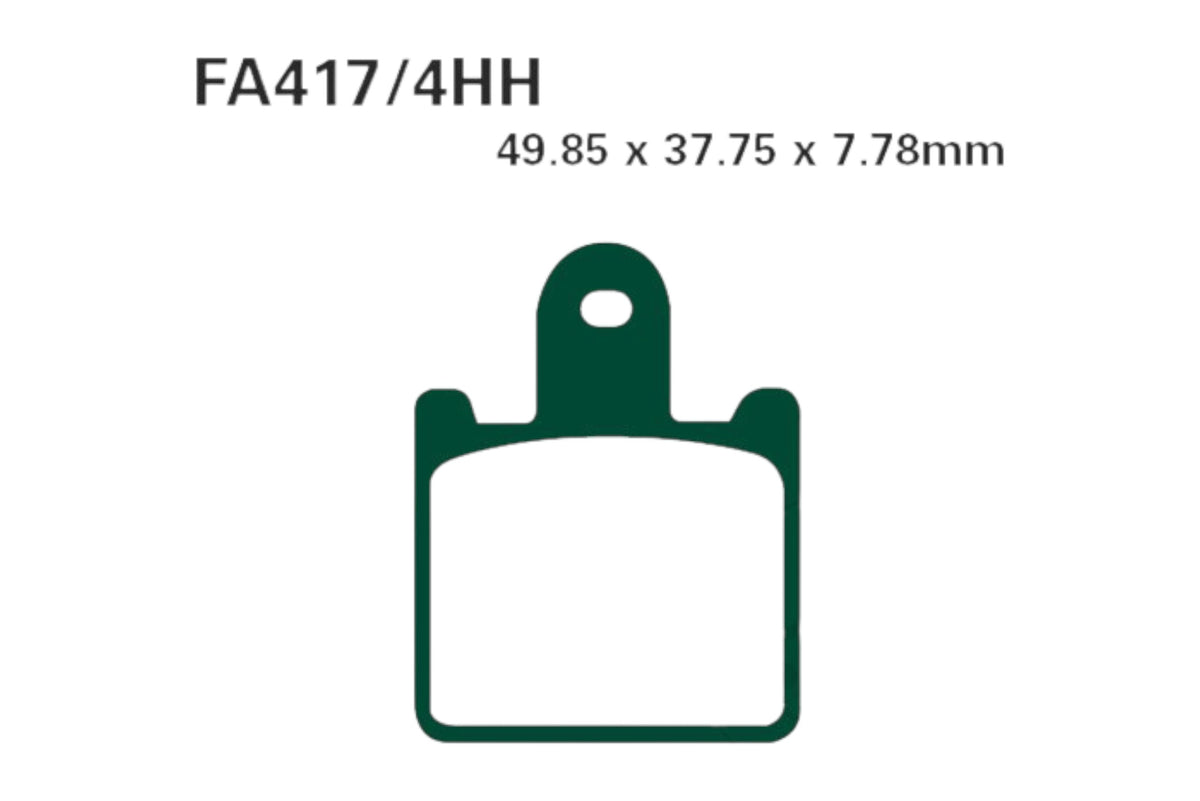 Bremsklötze Bremsbeläge EBC GPFAX 417/4 HH 1x Satz (2 Stück)
