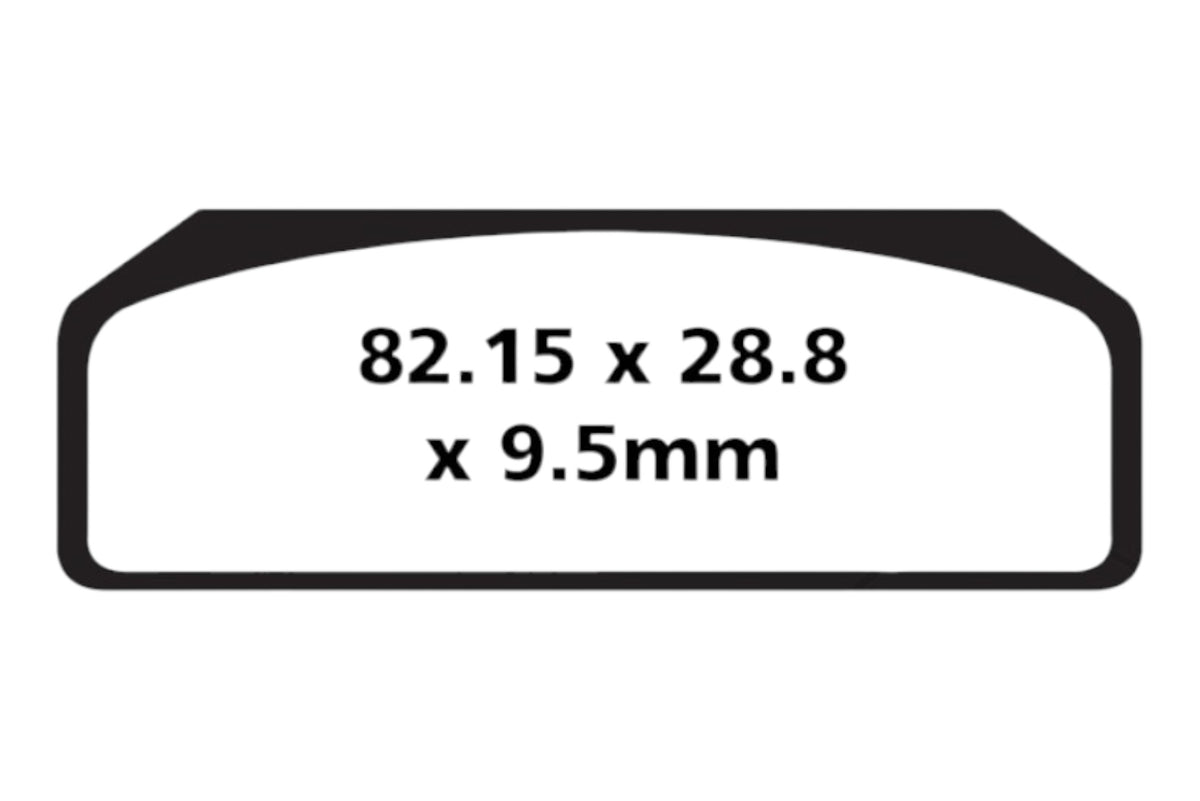 Bremsklötze Bremsbeläge EBC GPFAX 611 HH 1x Satz (2 Stück)