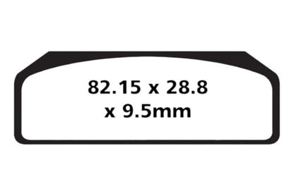 Bremsklötze Bremsbeläge EBC GPFAX 611 HH 1x Satz (2 Stück)