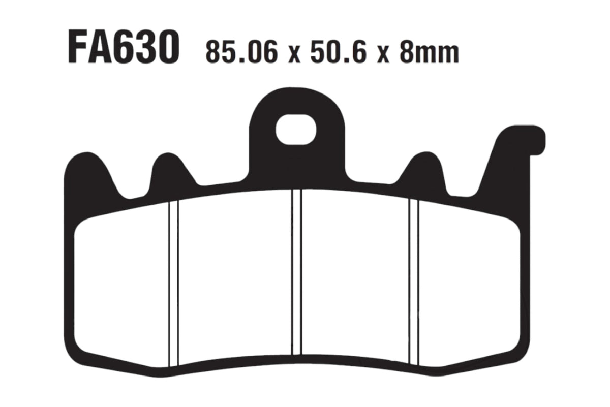 Bremsklötze Bremsbeläge EBC GPFAX 630 HH 1x Satz (2 Stück)