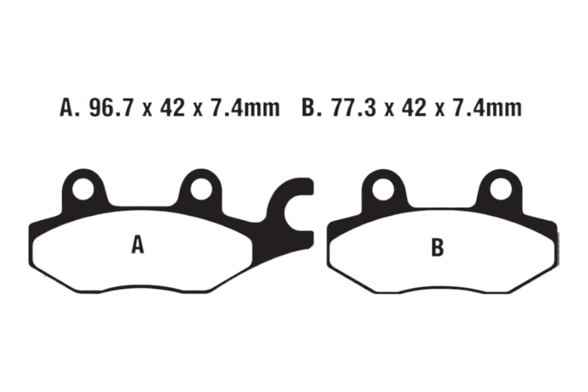 Bremsklötze Bremsbeläge EBC MXS 165 1x Satz (2 Stück)