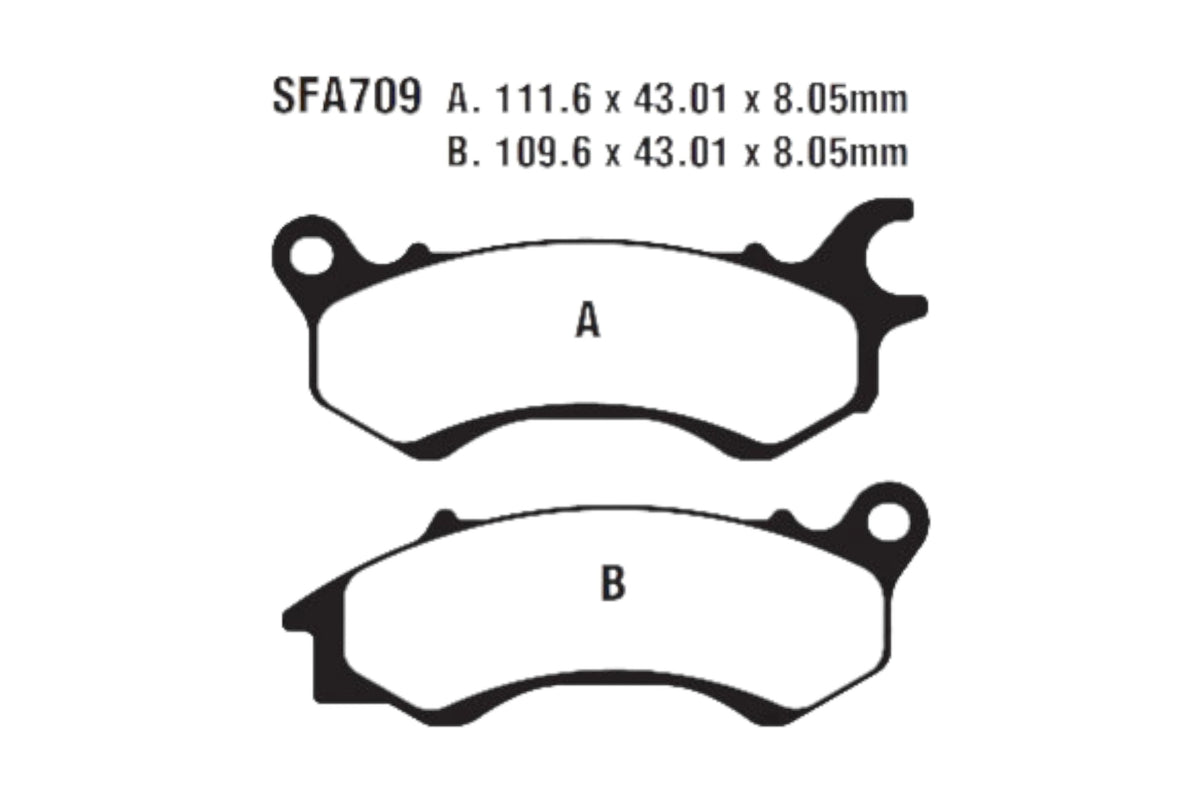 Bremsklötze Bremsbeläge EBC SFA 709 1x Satz (2 Stück)