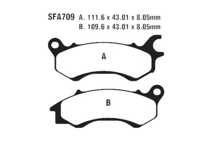 Bremsklötze Bremsbeläge EBC SFA 709 1x Satz (2 Stück)