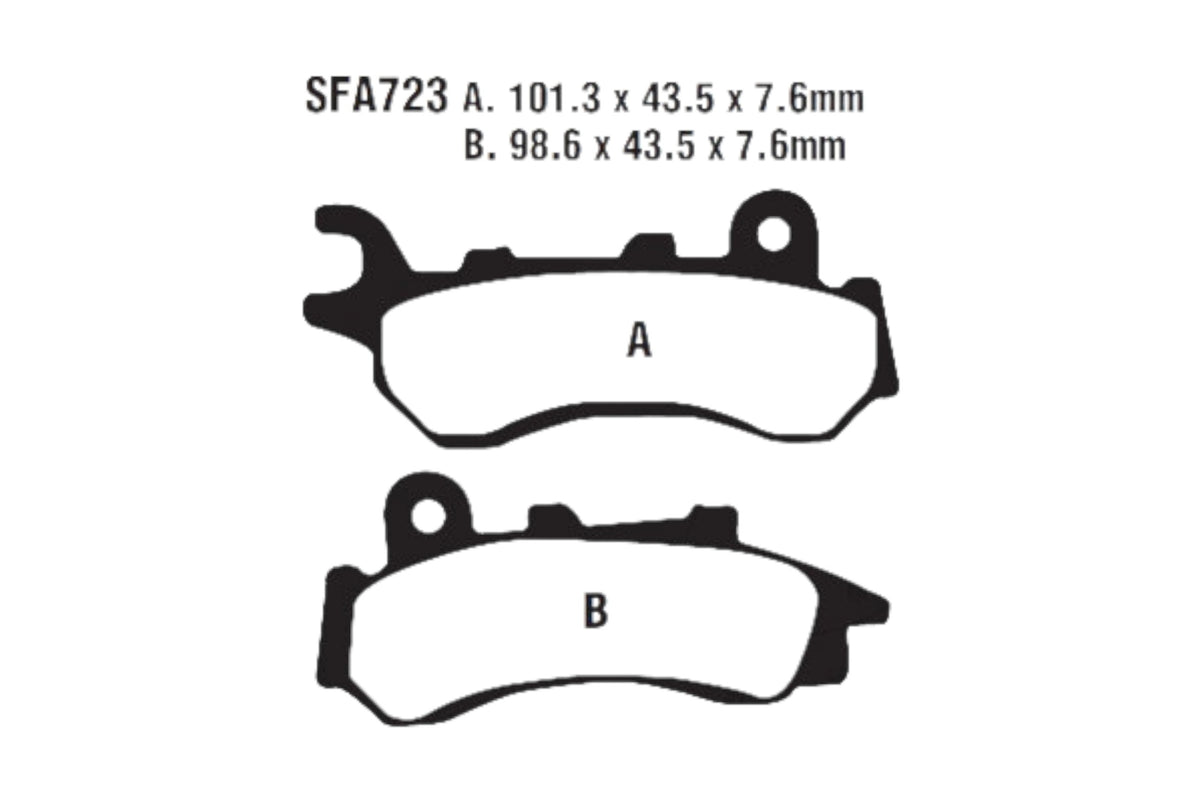 Bremsklötze Bremsbeläge EBC SFA 723 1x Satz (2 Stück)