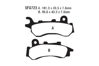 Bremsklötze Bremsbeläge EBC SFA 723 1x Satz (2 Stück)