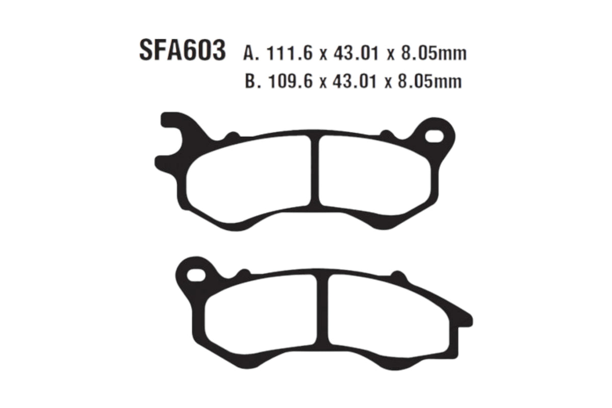 Bremsklötze Bremsbeläge EBC SFA C603 SFA 1x Satz (2 Stück)