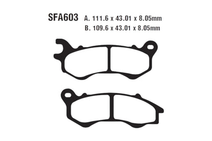 Bremsklötze Bremsbeläge EBC SFA C603 SFA 1x Satz (2 Stück)