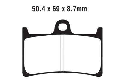 Bremsklötze Bremsbeläge EBC SFA 252 1x Satz (2 Stück)