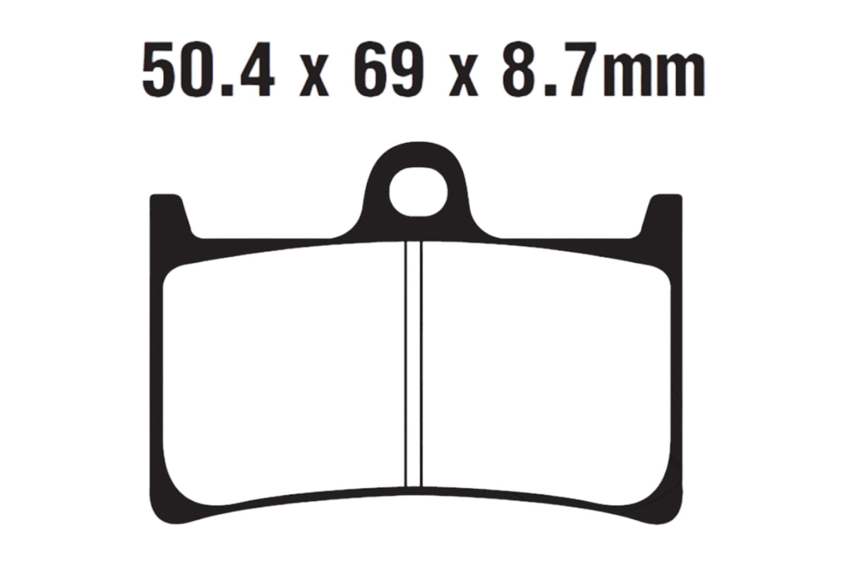 Bremsklötze Bremsbeläge EBC SFA 252 HH 1x Satz (2 Stück)