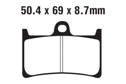 Bremsklötze Bremsbeläge EBC SFA 252 HH 1x Satz (2 Stück)
