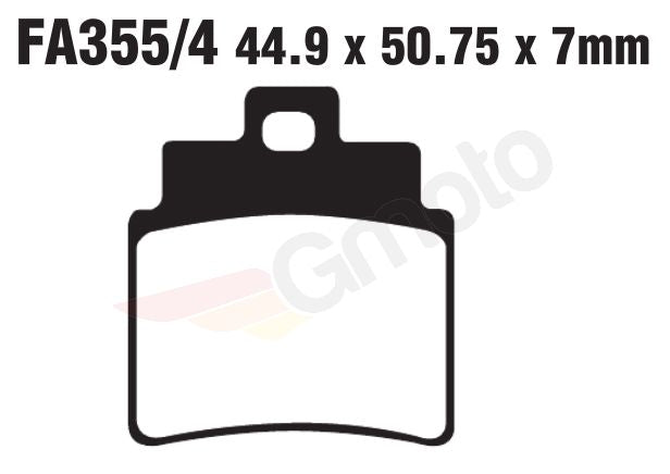 Bremsklötze Bremsbeläge EBC SFA 355/4 1x Satz (2 Stück)