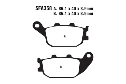 Bremsklötze Bremsbeläge EBC SFA 358 1x Satz (2 Stück)