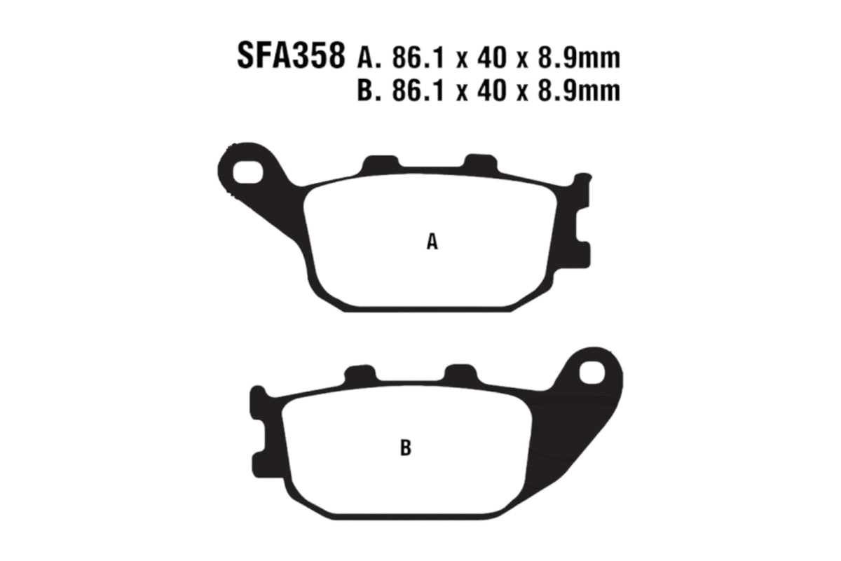 Bremsklötze Bremsbeläge EBC SFA 358 HH 1x Satz (2 Stück)