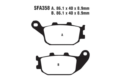 Bremsklötze Bremsbeläge EBC SFA 358 HH 1x Satz (2 Stück)
