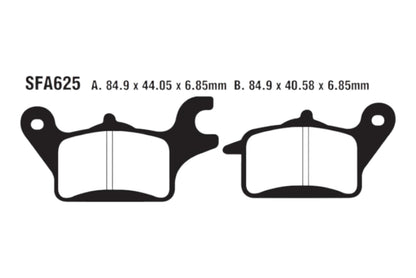 Bremsklötze Bremsbeläge EBC SFA 625 1x Satz (2 Stück)