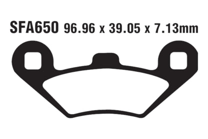 Bremsklötze Bremsbeläge EBC SFA 650 1x Satz (2 Stück)