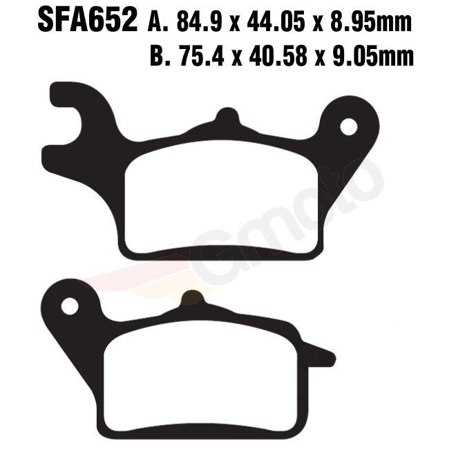 Bremsklötze Bremsbeläge EBC SFA 652 1x Satz (2 Stück)