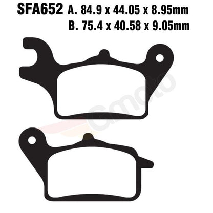 Bremsklötze Bremsbeläge EBC SFA 652 1x Satz (2 Stück)