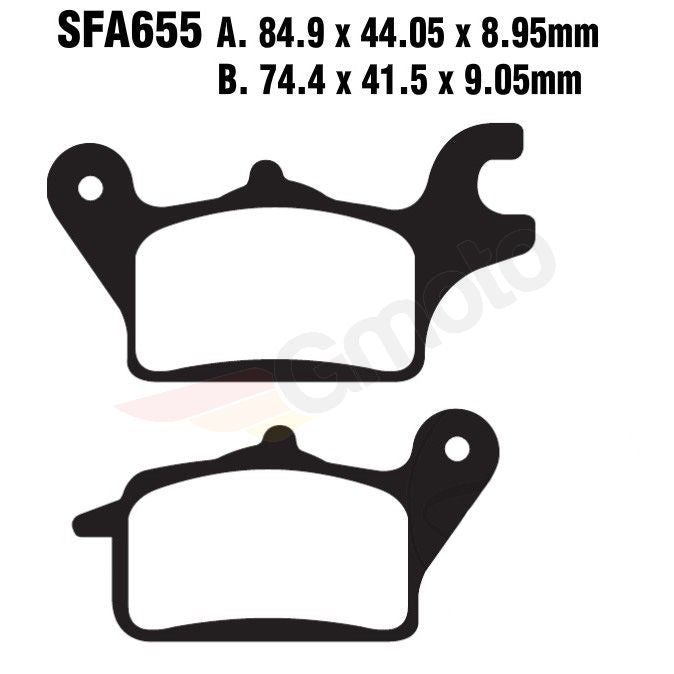 Bremsklötze Bremsbeläge EBC SFA 655 1x Satz (2 Stück)