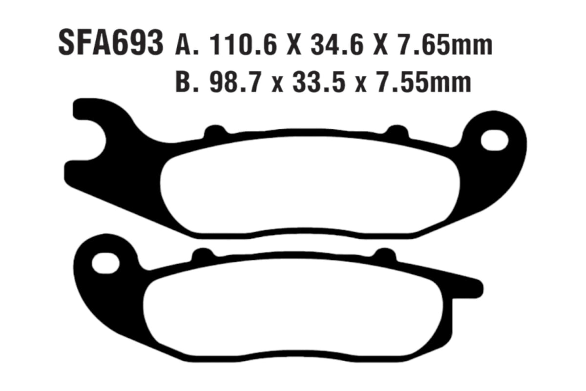Bremsklötze Bremsbeläge EBC SFA 693 1x Satz (2 Stück)