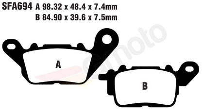 Bremsklötze Bremsbeläge EBC SFA 694 1x Satz (2 Stück)