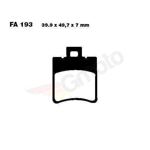 Bremsklötze Bremsbeläge EBC SFAC 193 1x Satz (2 Stück)