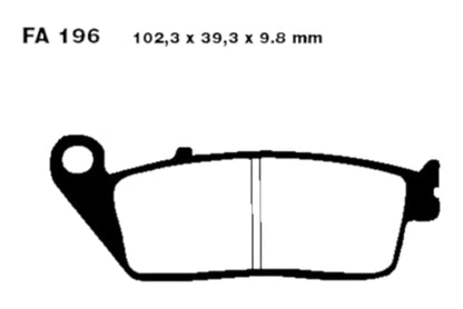Bremsklötze Bremsbeläge EBC SFAC 196 1x Satz (2 Stück)