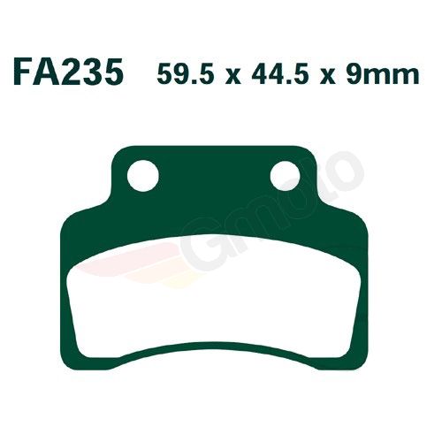 Bremsklötze Bremsbeläge EBC SFAC 235 1x Satz (2 Stück)