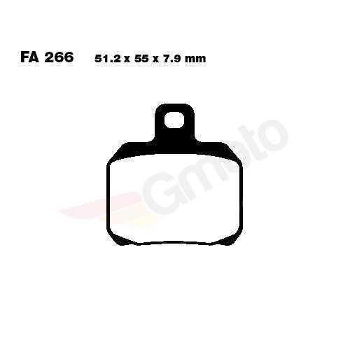 Bremsklötze Bremsbeläge EBC SFAC 266 1x Satz (2 Stück)
