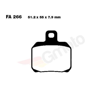 Bremsklötze Bremsbeläge EBC SFAC 266 1x Satz (2 Stück)