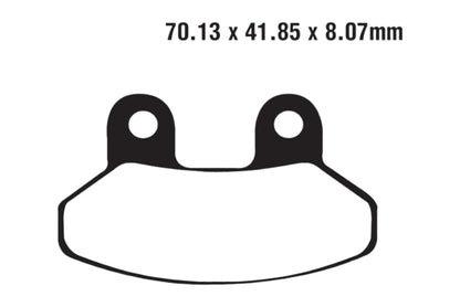 Bremsklötze Bremsbeläge EBC SFAC 306 1x Satz (2 Stück)