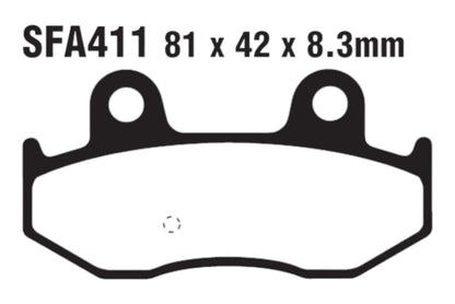 Bremsklötze Bremsbeläge EBC SFAC 411 1x Satz (2 Stück)