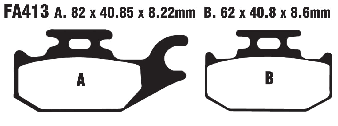 Bremsklötze Bremsbeläge EBC SFAC 413 1x Satz (2 Stück)