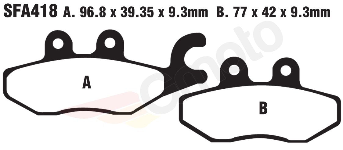 Bremsklötze Bremsbeläge EBC SFAC 418 1x Satz (2 Stück)