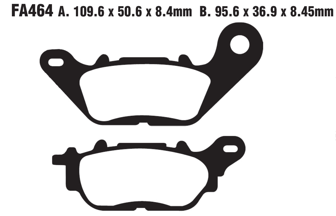 Bremsklötze Bremsbeläge EBC SFAC 464 1x Satz (2 Stück)