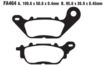 Bremsklötze Bremsbeläge EBC SFAC 464 1x Satz (2 Stück)