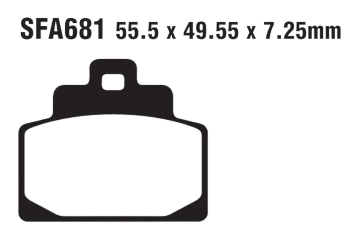 Bremsklötze Bremsbeläge EBC SFAC 681 1x Satz (2 Stück)
