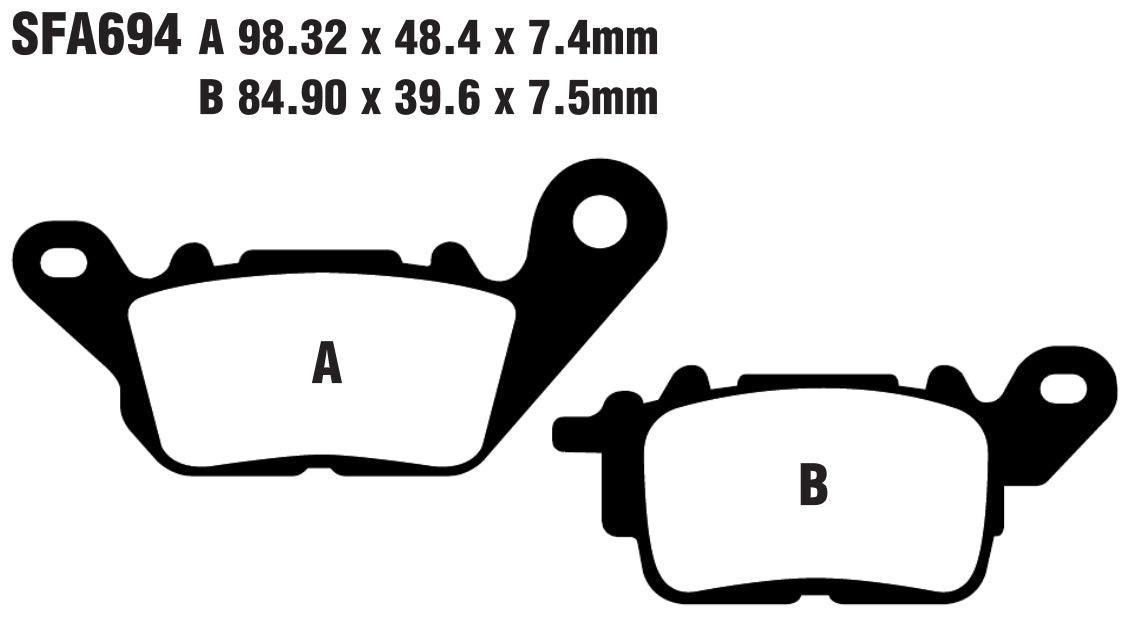 Bremsklötze Bremsbeläge EBC SFAC 694 1x Satz (2 Stück)