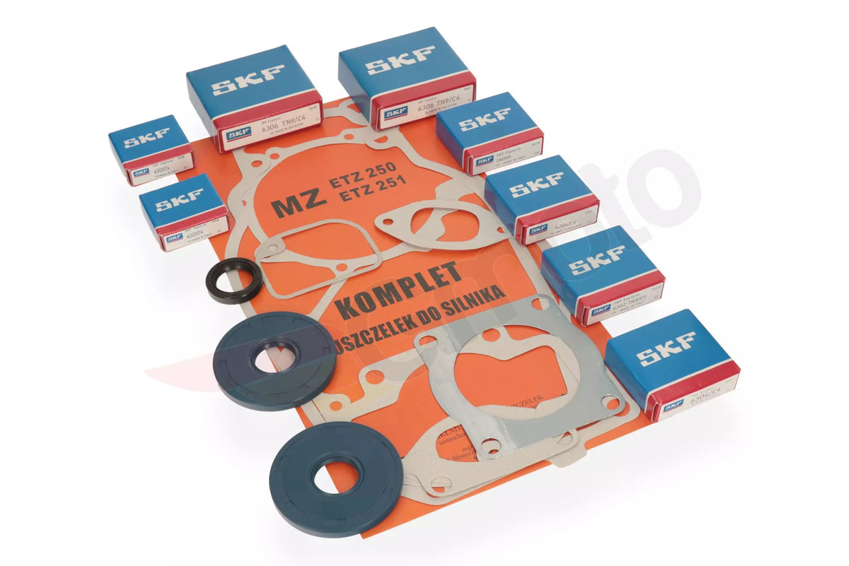 Lagersatz Motorset Dichtung Kugellager Simmeringe SKF
